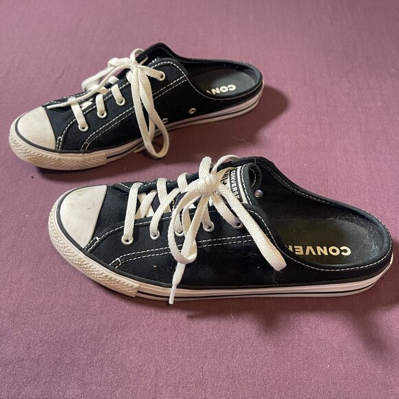 Converse Chuck Taylor All Star Dainty Mule Slip in Black - Women's Size 7 - Picture 1 of 10